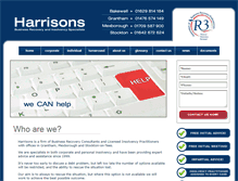 Tablet Screenshot of harrisonsinsolvency.co.uk